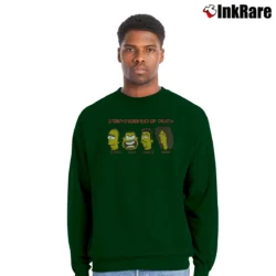 Men’s 90s Stormtroopers of Death Simpsons Crewneck Sweatshirt in forest green | Cozy Fabric, Clean Style