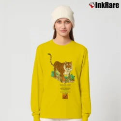 Women’s 90s Sumatran Tiger San Diego Zoo Conservation Long-Sleeve Top in yellow | Sleek, Versatile, All-Season