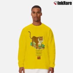 Men’s 90s Sumatran Tiger San Diego Zoo Conservation Long-Sleeve Shirt in yellow | Sleek, Lightweight, Year-Round Wear