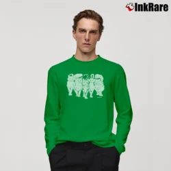 Men’s 90s Super Cat Linda Lori Vintage Graphic Long-Sleeve Shirt in irish green | Sleek, Lightweight, Year-Round Wear