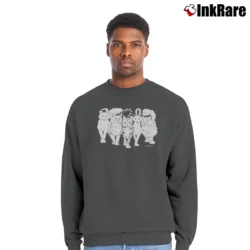 Men’s 90s Super Cat Linda Lori Vintage Graphic Crewneck Sweatshirt in charcoal | Cozy Fabric, Clean Style