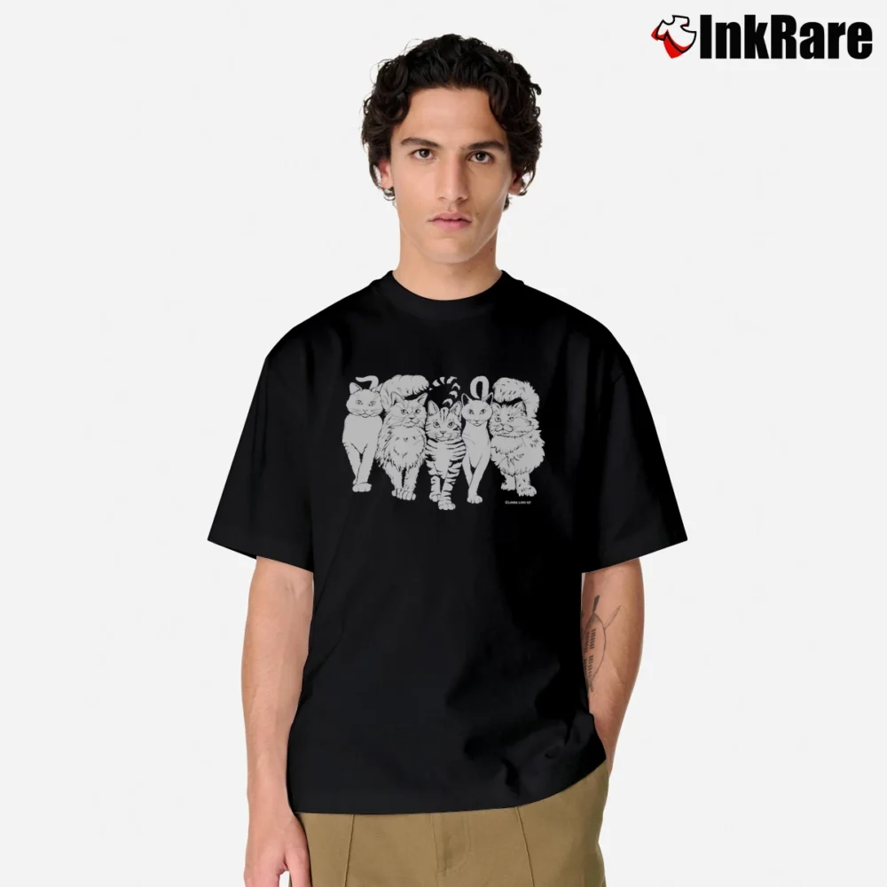 Men’s 90s Super Cat Linda Lori Vintage Graphic Classic T-Shirt in black | Soft, Breathable Everyday Wear