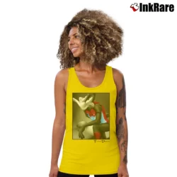 Women’s 90s Sydney Swans Looney Tunes Daffy Duck Tank Top in yellow | Lightweight, Movement-Friendly