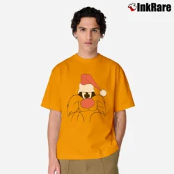 Men’s 90s Sylvester Santa Claus Looney Tunes Christmas Classic T-Shirt in orange | Soft, Breathable Everyday Wear