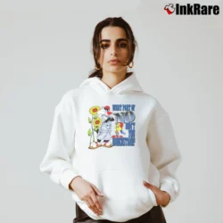 Women’s 90s Sylvester Tweety Looney Tunes Cartoon Cozy Hoodie in white | Warm, Structured, Stylish