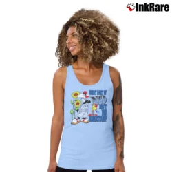 Women’s 90s Sylvester Tweety Looney Tunes Cartoon Tank Top in light blue | Lightweight, Movement-Friendly