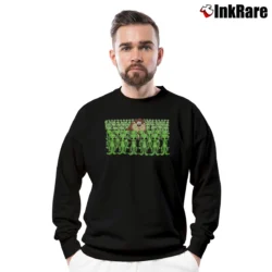 Men’s 90s Tasmanian Devil Alien UFO Looney Tunes Crewneck Sweatshirt in black | Cozy Fabric, Clean Style