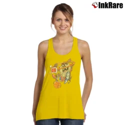 Women’s 90s Tasmanian Devil Looney Tunes Basketball Tank Top in yellow | Lightweight, Movement-Friendly