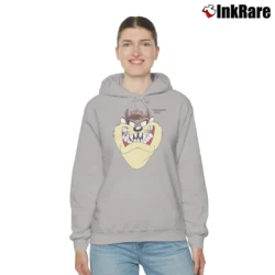 Women’s 90s Taz Looney Tunes Tasmanian Devil Warner Bros Cozy Hoodie in sport grey | Warm, Structured, Stylish