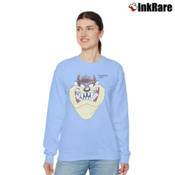 Women’s 90s Taz Looney Tunes Tasmanian Devil Warner Bros Relaxed Sweatshirt in light blue | Soft, Laid-Back Vibe