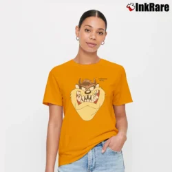 Women’s 90s Taz Looney Tunes Tasmanian Devil Warner Bros Signature T-Shirt in orange | Soft, Flattering Fit