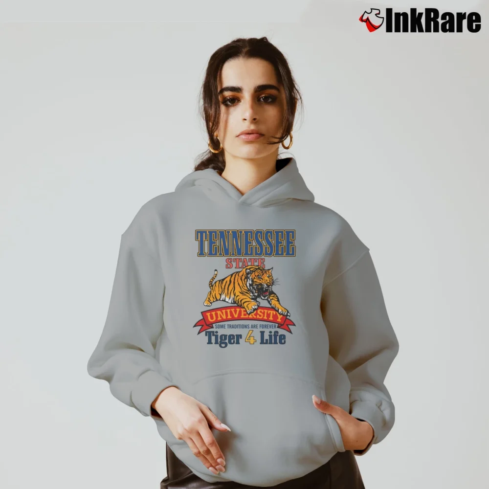 Women’s 90s Tennessee State Tigers 4 Life Cozy Hoodie in sport grey | Warm, Structured, Stylish