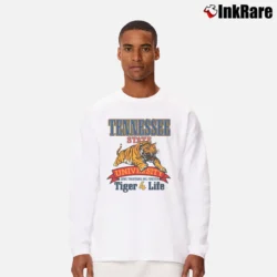 Men’s 90s Tennessee State Tigers 4 Life Long-Sleeve Shirt in white | Sleek, Lightweight, Year-Round Wear