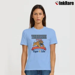 Women’s 90s Tennessee State Tigers 4 Life Signature T-Shirt in light blue | Soft, Flattering Fit