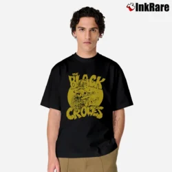 Men’s 90s The Black Crowes Classic T-Shirt in black | Soft, Breathable Everyday Wear