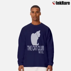 Men’s 90s The Cat Club NYC New York City Long-Sleeve Shirt in navy | Sleek, Lightweight, Year-Round Wear