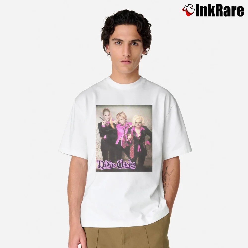 Men’s 90s The Dixie Chicks American Band Classic T-Shirt in white | Soft, Breathable Everyday Wear