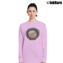 Women’s 90s The Far Side Bears Hunting Long-Sleeve Top in light pink | Sleek, Versatile, All-Season