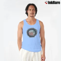 Men’s 90s The Far Side Bears Hunting Tank Top in light blue | Breathable, Active-Friendly Design