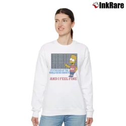 Women’s 90s The Simpsons Beta Theta Pi Emory University 1993 Bart and Homer Tourist Relaxed Sweatshirt in white | Soft, Laid-Back Vibe