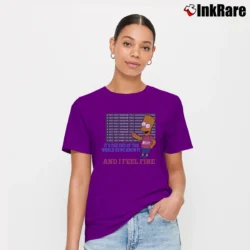 Women’s 90s The Simpsons Beta Theta Pi Emory University 1993 Bart and Homer Tourist Signature T-Shirt in purple | Soft, Flattering Fit