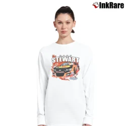 Women’s 90s Tony Stewart Chevrolet Race Long-Sleeve Top in white | Sleek, Versatile, All-Season
