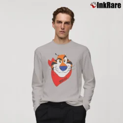 Men’s 90s Tony The Tiger Frosted Flakes Long-Sleeve Shirt in sport grey | Sleek, Lightweight, Year-Round Wear