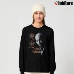 Women’s 90s Tupac Shakur Machiavelli Rap 2pac 4ever For Fans Long-Sleeve Top in black | Sleek, Versatile, All-Season