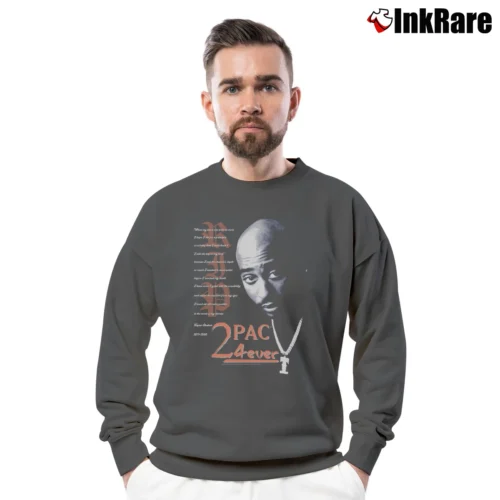 90s Tupac Shakur Machiavelli Rap 2pac 4ever For Fans Men’s Crewneck Sweatshirt in charcoal – Soft & Durable Men’s 90s Tupac Shakur Machiavelli Rap 2pac 4ever For Fans Crewneck Sweatshirt in charcoal | Cozy Fabric, Clean Style