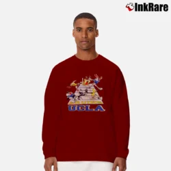 Men’s 90s UCLA Bruins Looney Tunes Long-Sleeve Shirt in maroon | Sleek, Lightweight, Year-Round Wear
