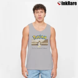 Men’s 90s Vintage Pokemon Do You Accept The Challenge Mewtwo Nintendo Tank Top in sport grey | Breathable, Active-Friendly Design