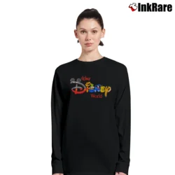 Women’s 90s Walt Disney World Souvenir Long-Sleeve Top in black | Sleek, Versatile, All-Season