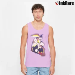 Men’s 90s Wile E Coyote Looney Tunes Tank Top in light pink | Breathable, Active-Friendly Design