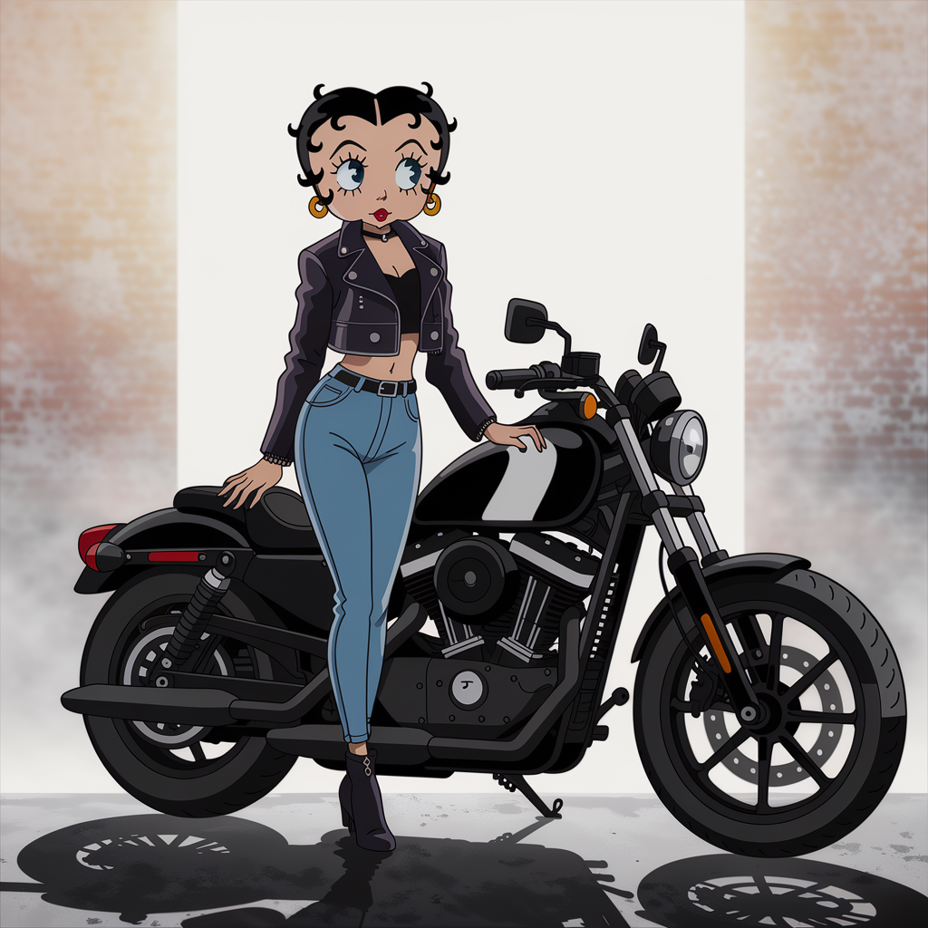Iconic Betty Boop Biker Shirts from the 1930s Era