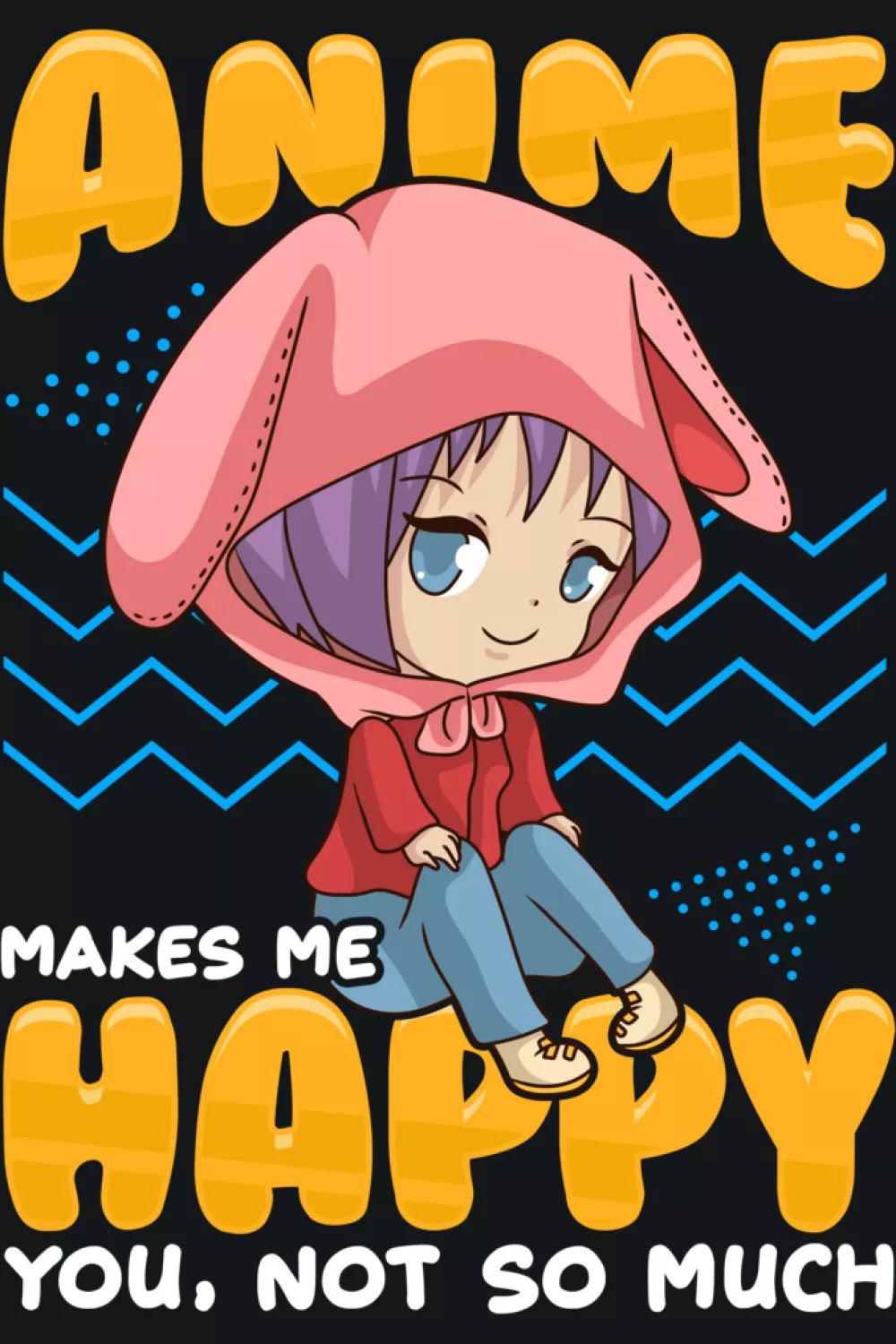 Cute character and text arrangement that keeps the joke light and approachable.