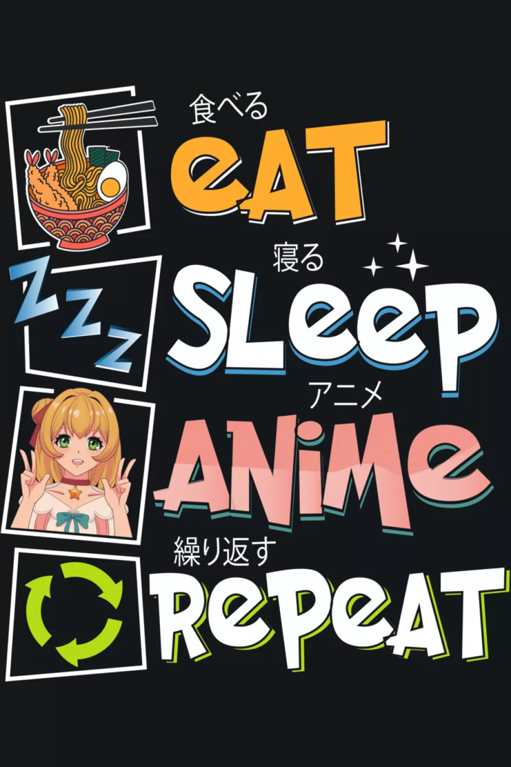 bold routine text with manga wording emphasis for readers who live in panels