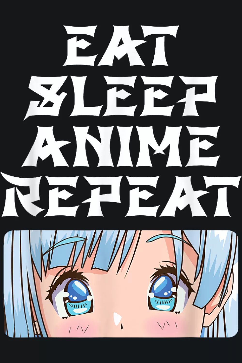 manga eye focus with routine text for an otaku mood that feels dramatic and fun