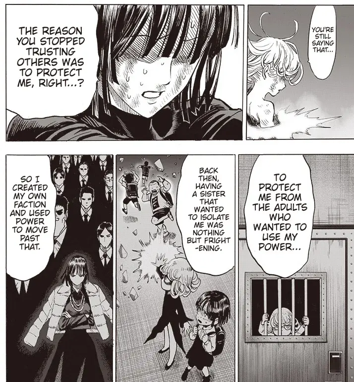 Fubuki remembers Tatsumaki isolating her to keep her safe