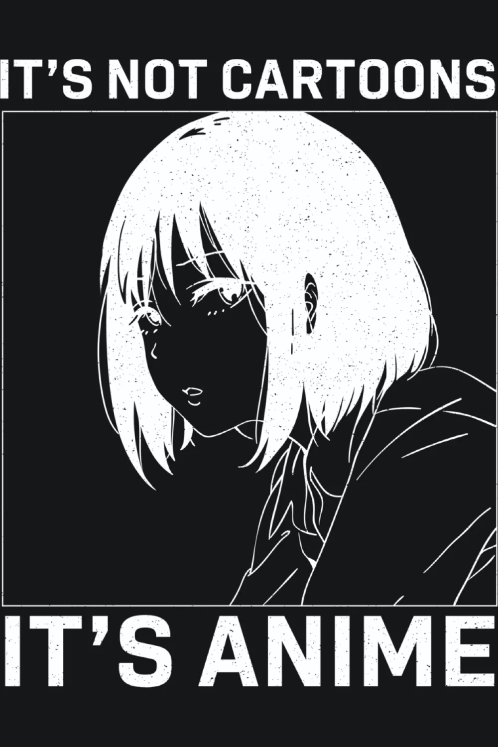 ghostly white outline figure under a calm yet firm anime statement