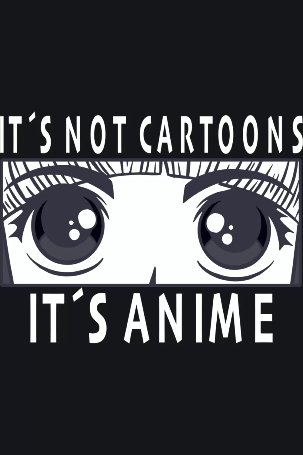 cute anime girl pose with slogan that reminds everyone this is anime not simple cartoons
