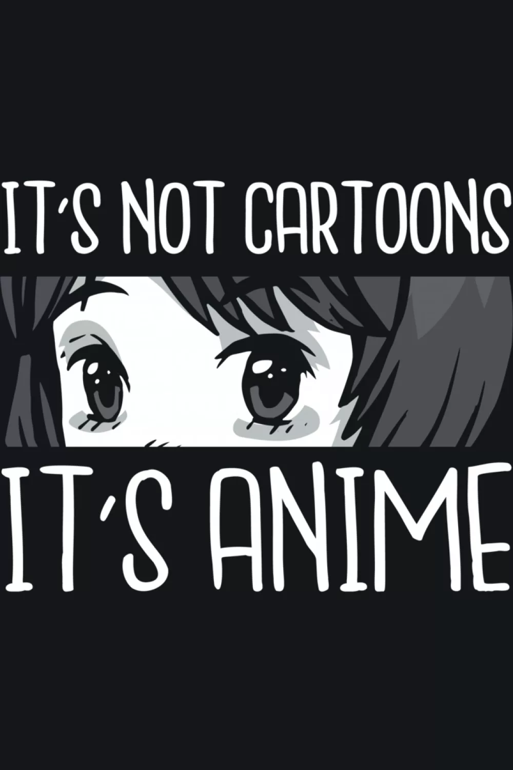 simple black and white face panel with direct type that defends anime pride