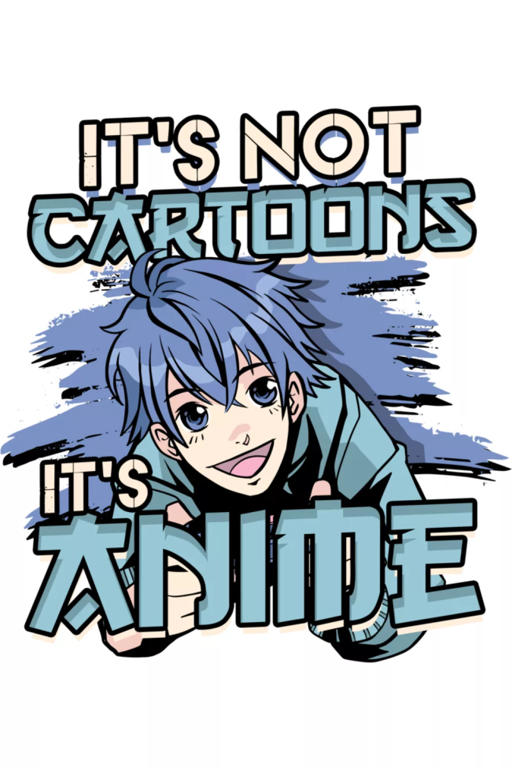 noodle bowl and anime fan moment with it's not cartoons phrase for ramen night moods