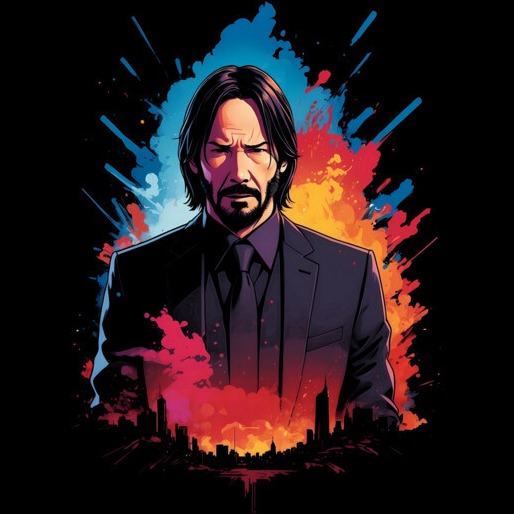 John Wick Graphic T Shirts