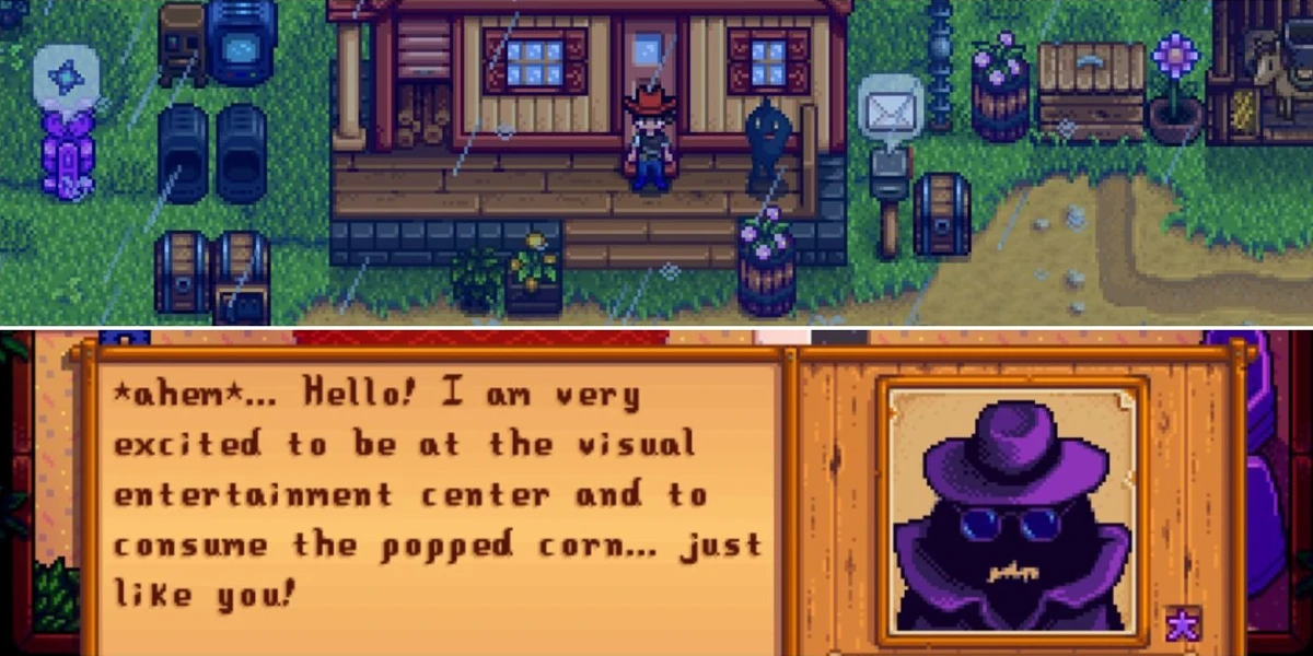 Secret Characters in Indie Games - Krobus in Stardew Valley