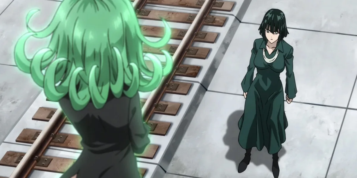 Tatsumaki And Fubuki At The Train Tracks