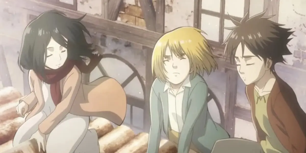 Young Eren, Armin and Mikasa - Attack on titan