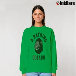 Women’s A Bathing Oozaru Classic Dragon Ball Relaxed Sweatshirt in irish green | Soft, Laid-Back Vibe