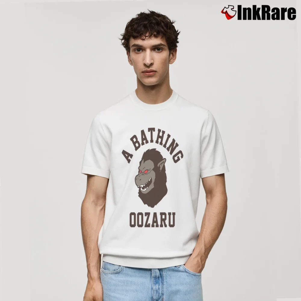 Men’s A Bathing Oozaru Classic Dragon Ball Classic T-Shirt in white | Soft, Breathable Everyday Wear