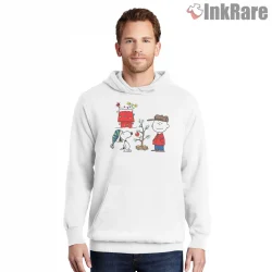 A Charlie Brown Christmas Classic Shirt on white hoodie for men graphic tee