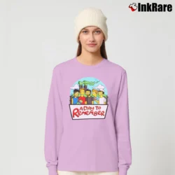 Women’s A Day to Remember Simpsons Long-Sleeve Top in light pink | Sleek, Versatile, All-Season